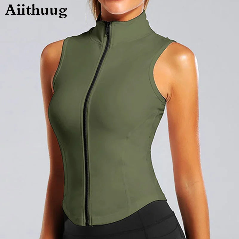 Aiithuug Sleeveless Womens Workout Vest