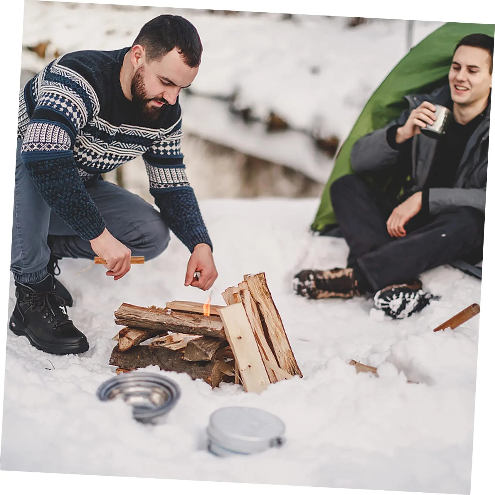 Rafford 2Pcs Natural Pine Wood Ignition Matches