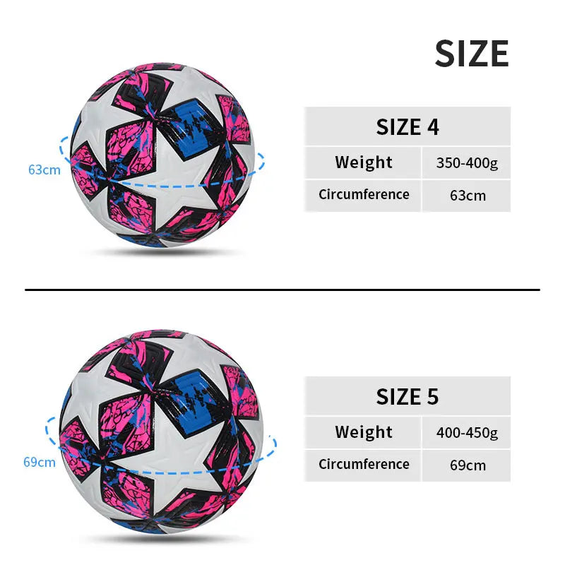 Standard Professional Soccer Ball – PU Size 5/4
