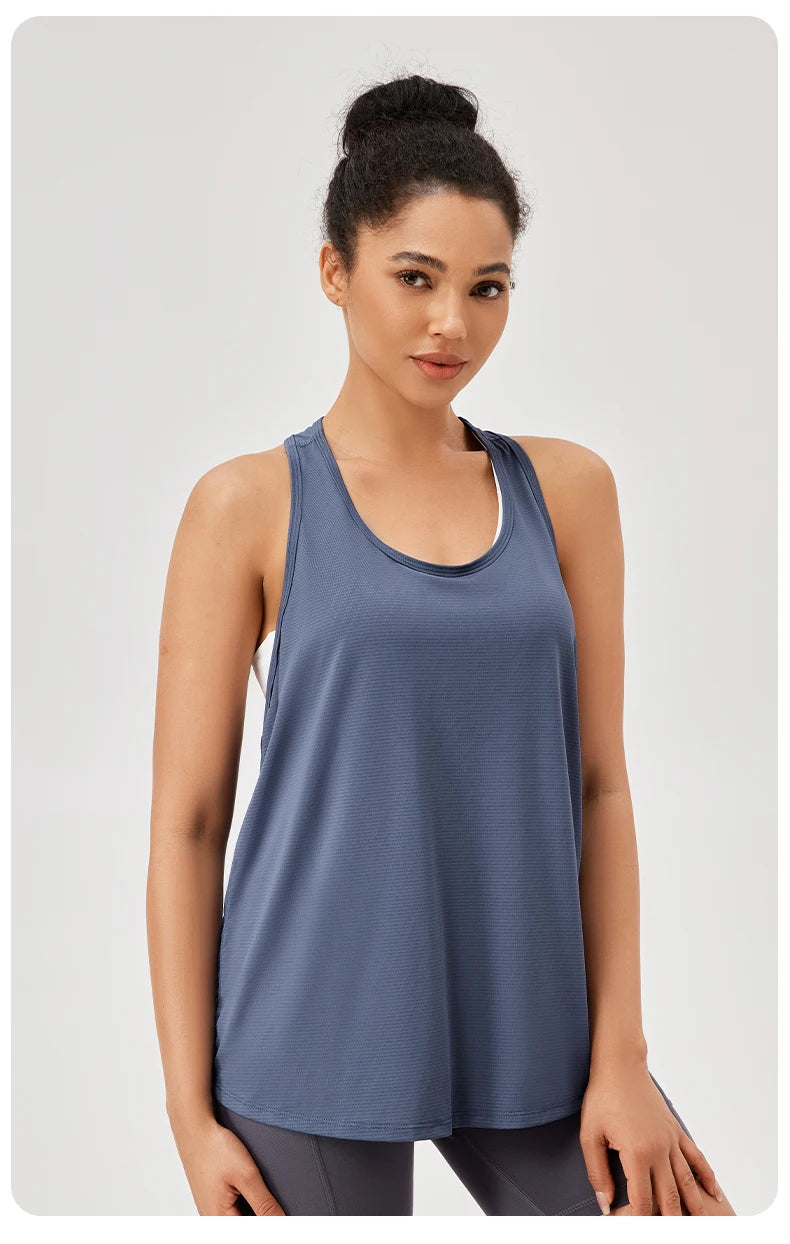 Women's Quick-Dry Sleeveless Yoga Gym Tank Top