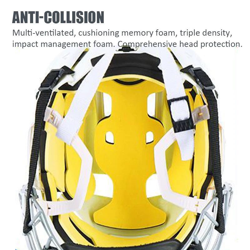Adjustable Ice Hockey Helmet with Full Face Mask