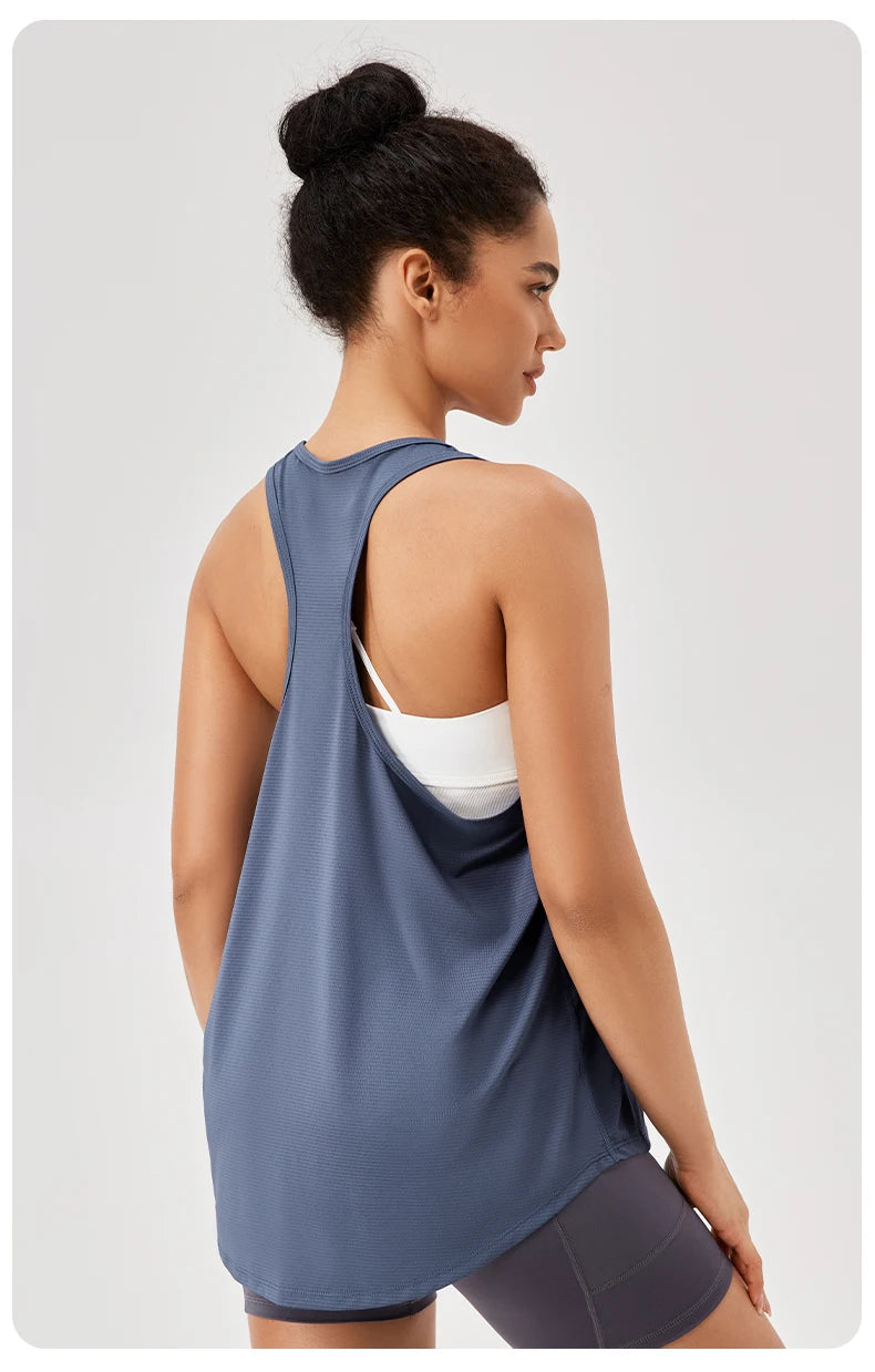 Women's Quick-Dry Sleeveless Yoga Gym Tank Top