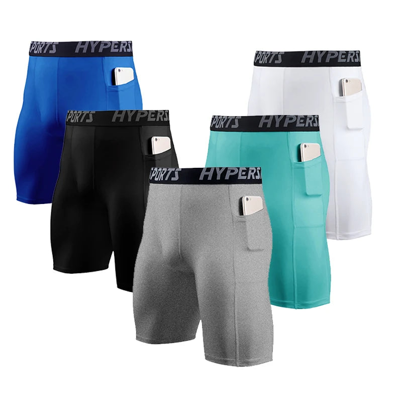 Men’s Quick-Dry Running Compression Shorts