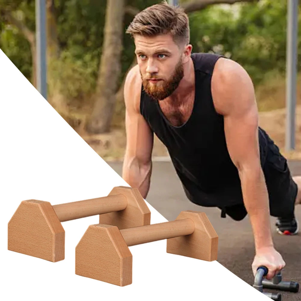 Wooden Non-Slip Push-up Stand