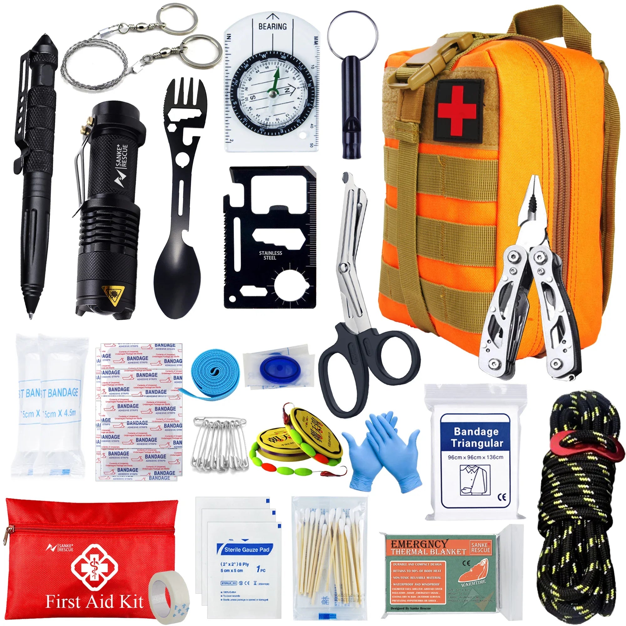 Survival First Aid Kit Molle Emergency Bag