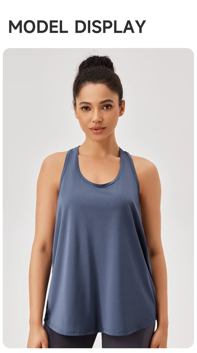 Women's Quick-Dry Sleeveless Yoga Gym Tank Top