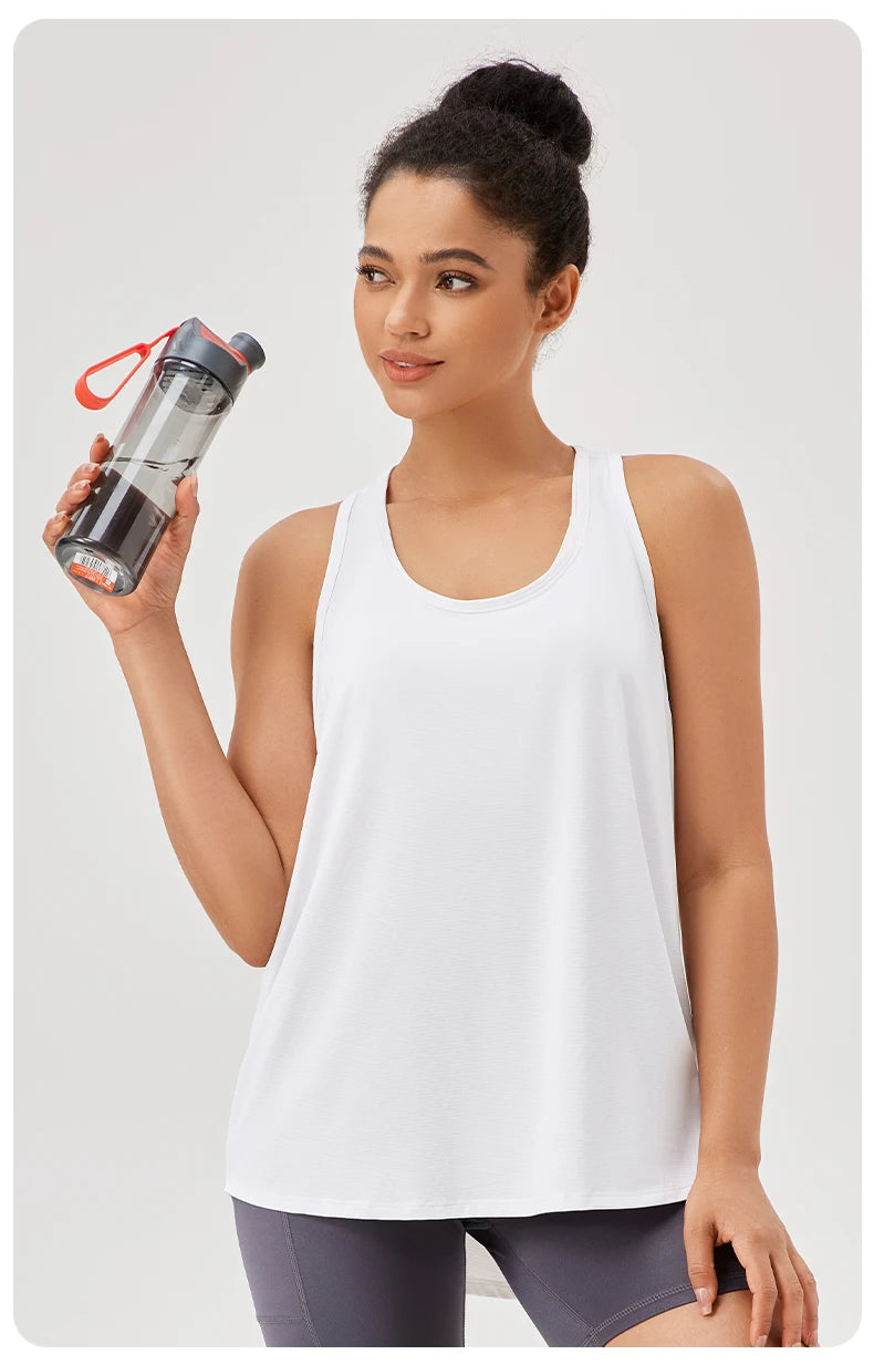 Women's Quick-Dry Sleeveless Yoga Gym Tank Top