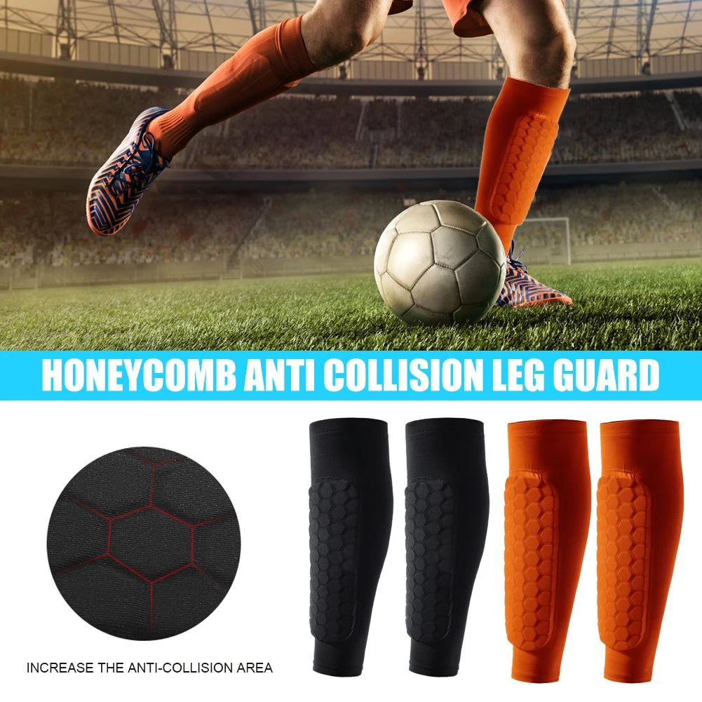 1/2Pcs Soccer Shin Guard Sleeve for Kids & Adults