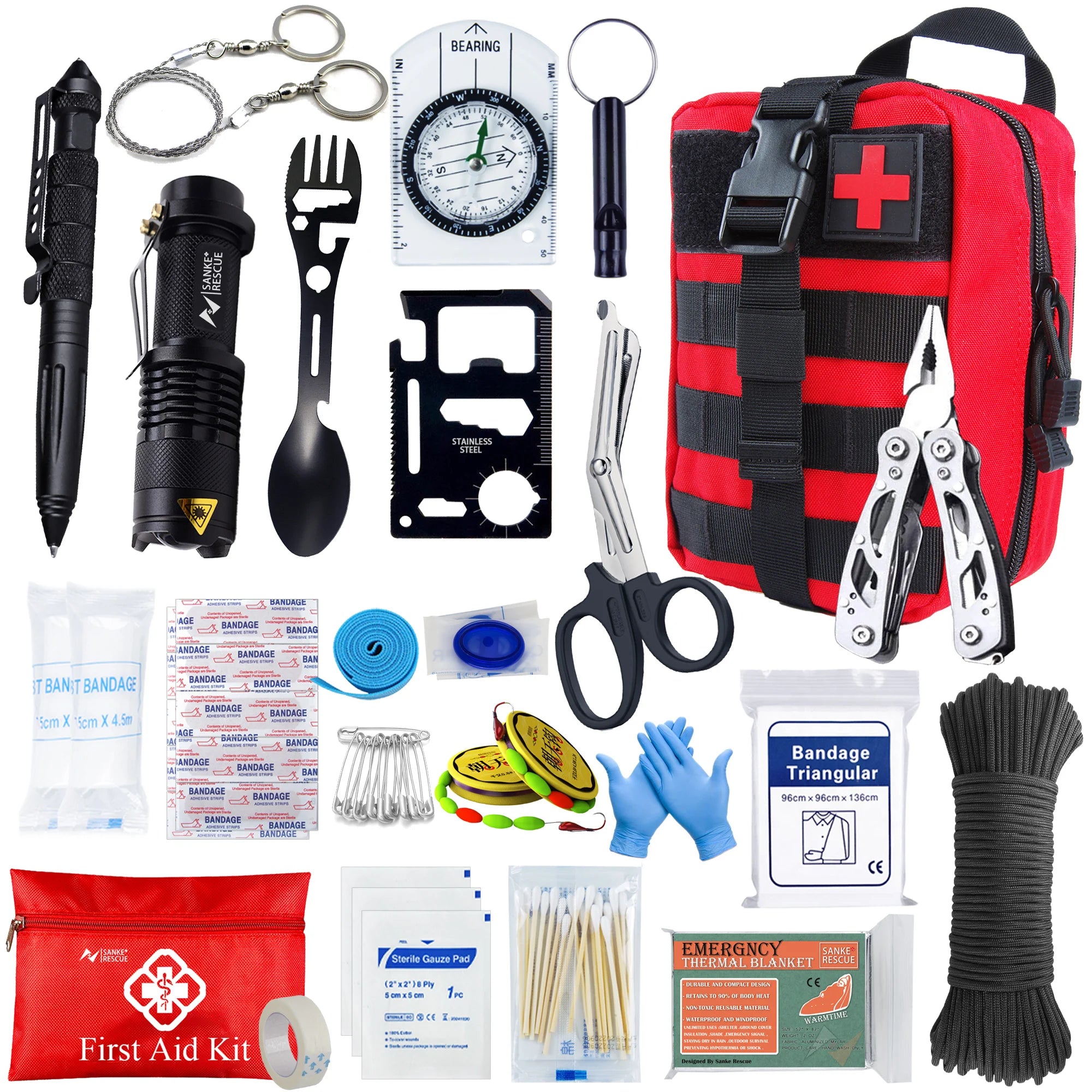 Survival First Aid Kit Molle Emergency Bag